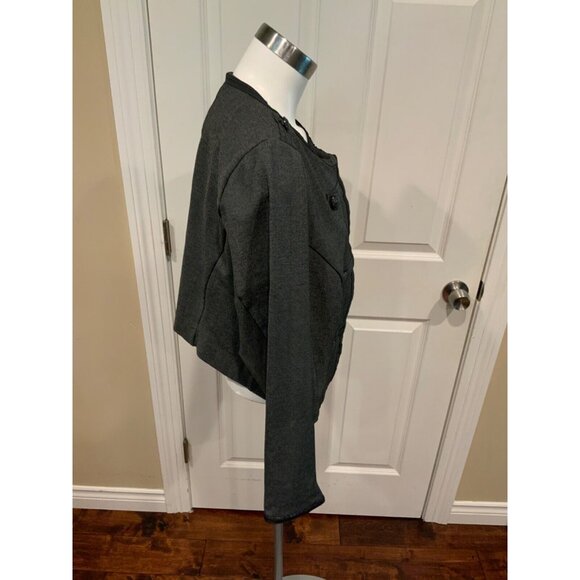 Torrid Gray Cropped Military Jacket, Size 1 (XL) Plus - Picture 4 of 7